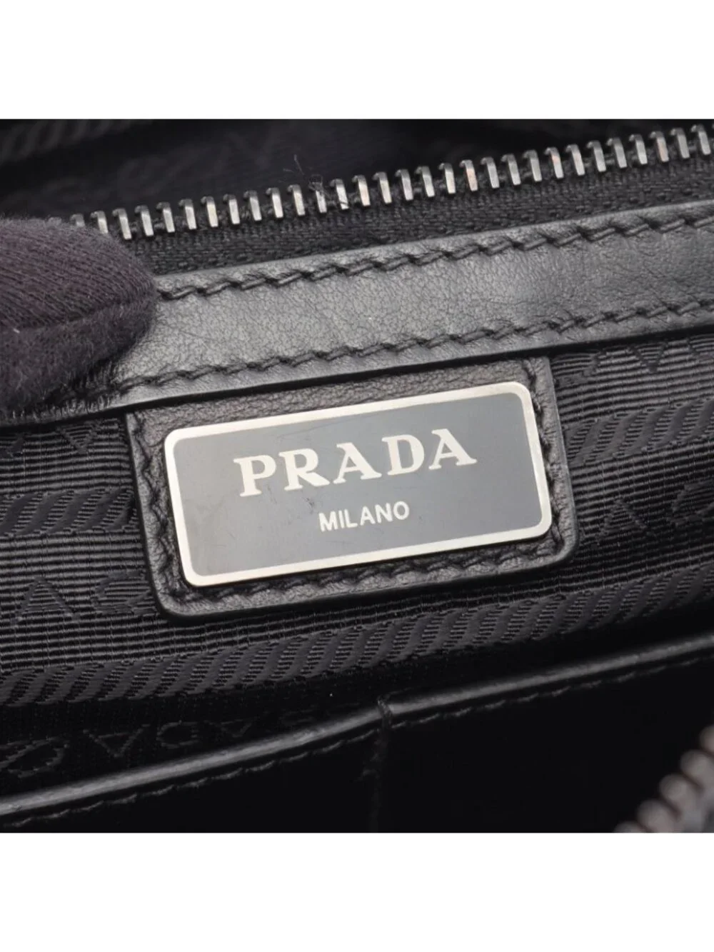 Prada Shoulder Bag Toro Nero Leather
